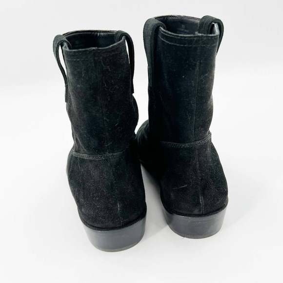 REBECCA MINKOFF Chasidy Black Suede Booties size 8M - Picture 4 of 9